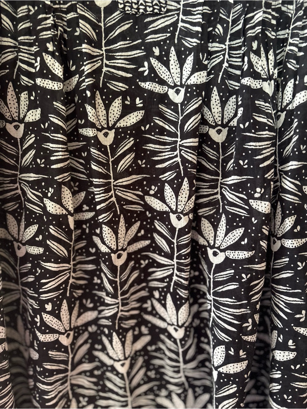 Rockflowerpaper lightweight 100% Cotton V-Neck Tunic Flower Print Size L - Picture 7 of 11